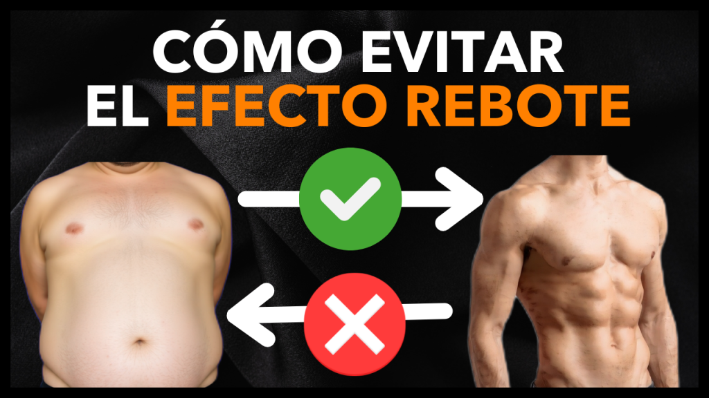 Imagen que muestra una persona con sobre peso y otra con poca grasa, para ilustrar el efecto rebote