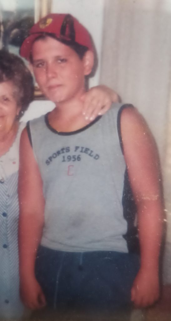 Josué Martínez de pequeño, regordete